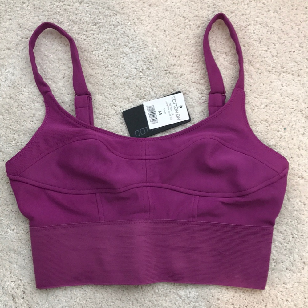 Purple crop top